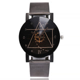 Casual Quartz Stainless Steel Band Marble Strap Watch Analog Wrist Watch