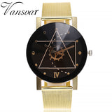 Casual Quartz Stainless Steel Band Marble Strap Watch Analog Wrist Watch